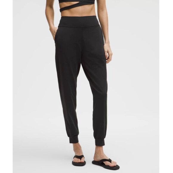 Lululemon Black Align High Rise Joggers - Athleisure Minimalist Lounge - 6 - Picture 1 of 11